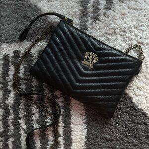 PRATESI 1948 Leather Crossbody Bag black